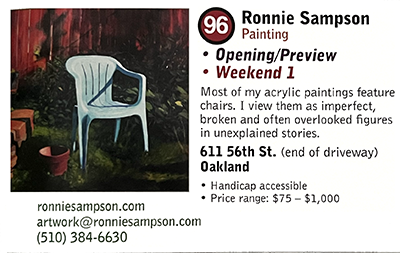 Ronnies open studios listing